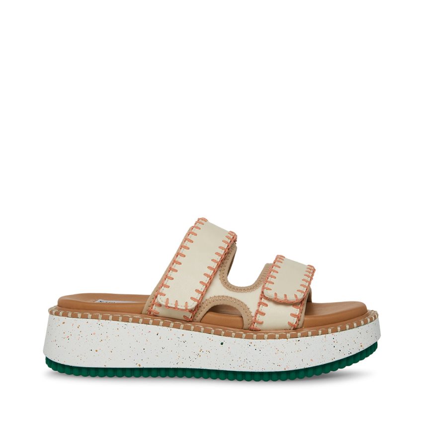 Sandalias de Diapositivas Steve Madden Otto Mujer Beige | ES CL1E84